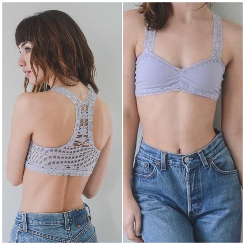 ❗️CLOSING SALE❗️ Smoky Lilac Lace Trim Bralette